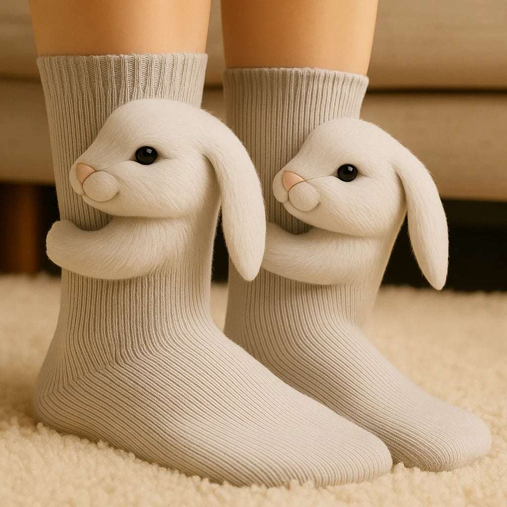 Slipper Socks Plush Lining Non-Slip Sole