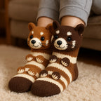 Slipper Socks Plush Lining Non-Slip Sole