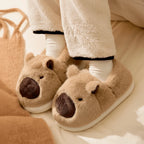Slippers Capybara Plush Non-Slip Sole
