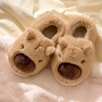 Slippers Capybara Plush Non-Slip Sole