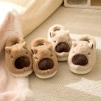 Slippers Capybara Plush Non-Slip Sole