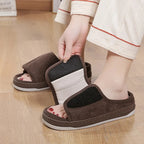 Slippers Extra Wide Adjustable Velcro Cushioned Insole