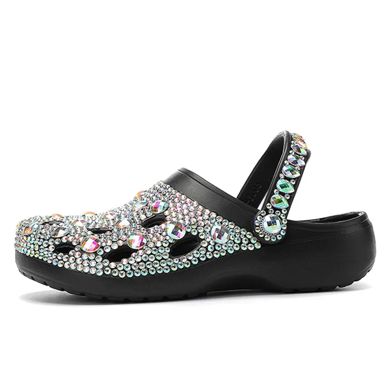 Slippers Rhinestone Embellished Lightweight Non-Slip