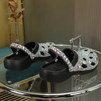 Slippers Rhinestone Embellished Lightweight Non-Slip
