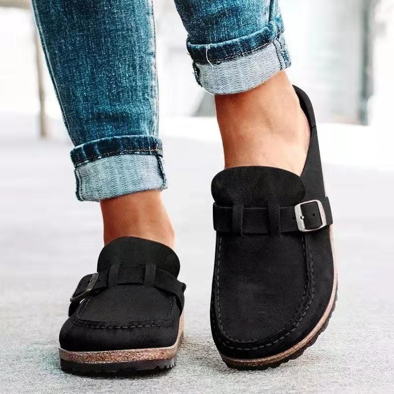 Slippers Vegan Suede Pre-Shaped Footbed Anti-Slip Sole