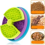 Slow Feeder Bowl 3-Layer Rotating Puzzle Non-Slip & Easy-Clean