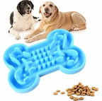 Slow Feeder Bowl Bone Puzzle Silicone No-Tip