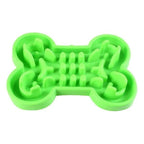 Slow Feeder Bowl Bone Puzzle Silicone No-Tip