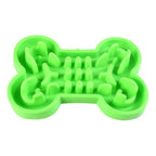 Slow Feeder Bowl Bone Puzzle Silicone No-Tip