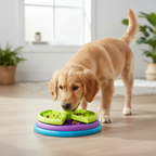 Slow Feeder Dog Bowl Multi-Level Pet-Safe Plastic