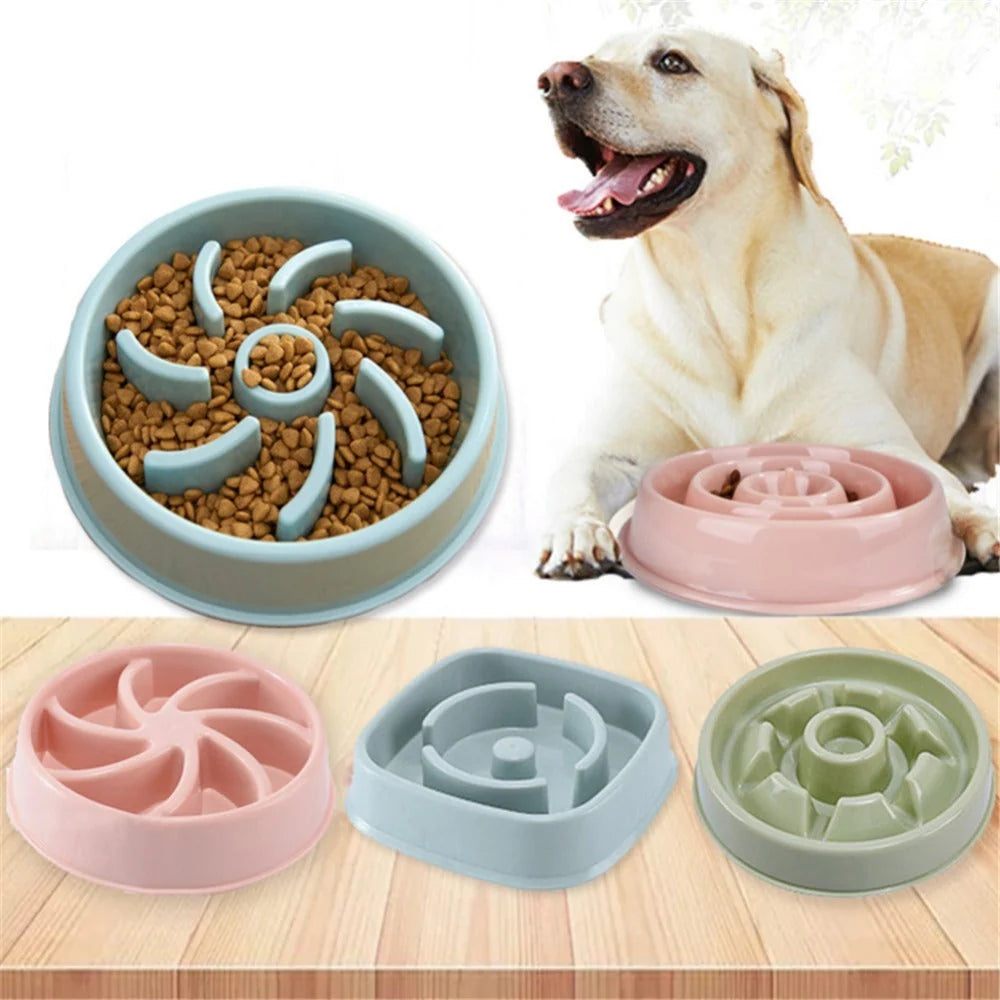 Slow Feeder Pet Bowl Anti-Choke Dishwasher-Safe