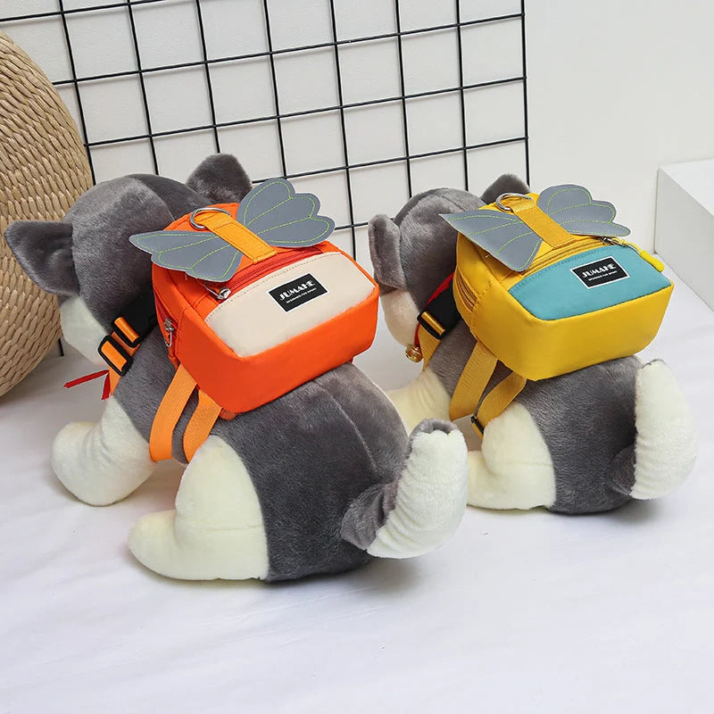 Small Dog Backpack Breathable Canvas & Adjustable Straps