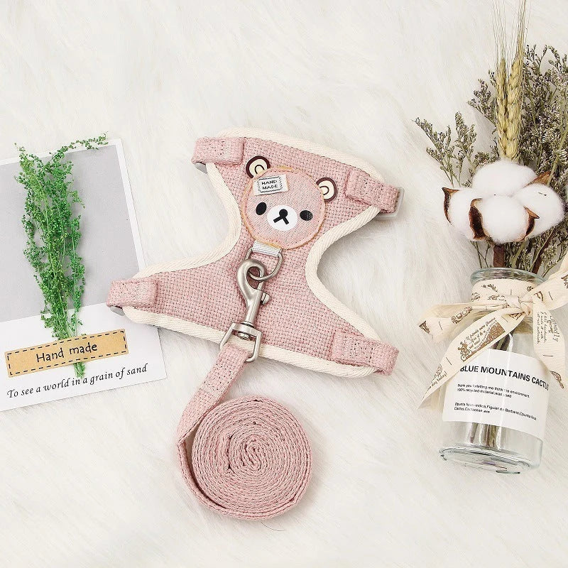 Small Dog & Cat Harness Anti-Shock Leash Included