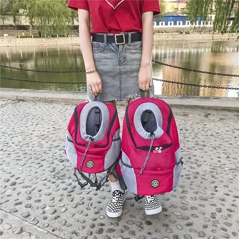 Small Pet Backpack Breathable Mesh & Adjustable Straps