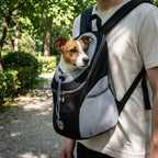 Small Pet Backpack Breathable Mesh & Adjustable Straps