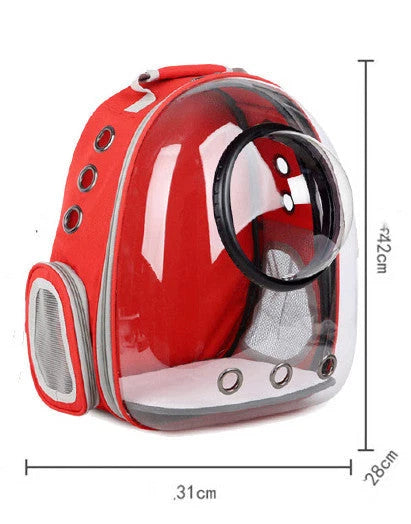 Small Pet Backpack Transparent Window & Side Door