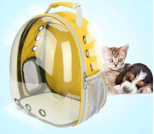 Small Pet Backpack Transparent Window & Side Door