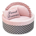 Small Pet Bed Round Nest Sponge Filled Two Sizes