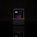 Smart Desk Clock Custom GIFs Real-Time Weather