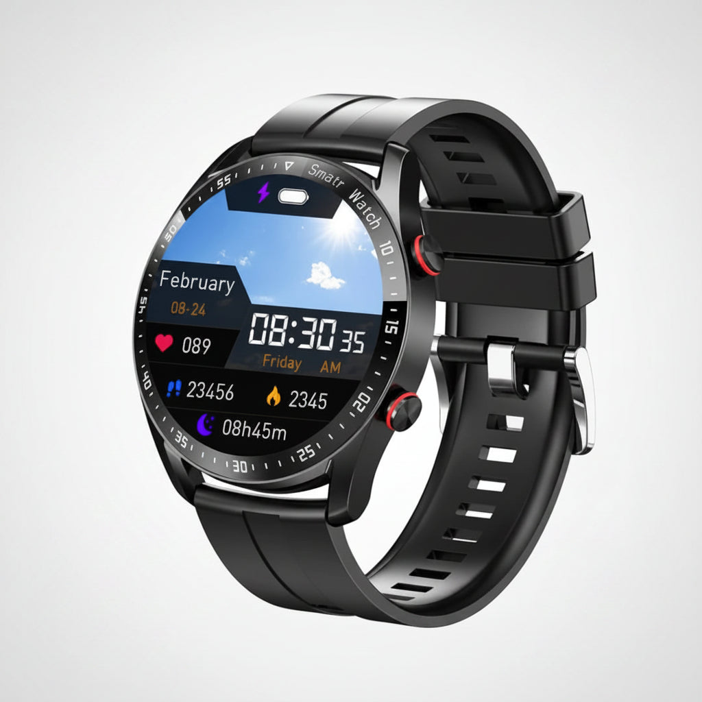 Smart Fitness Tracker Heart Rate Monitor 1.45-Inch Display