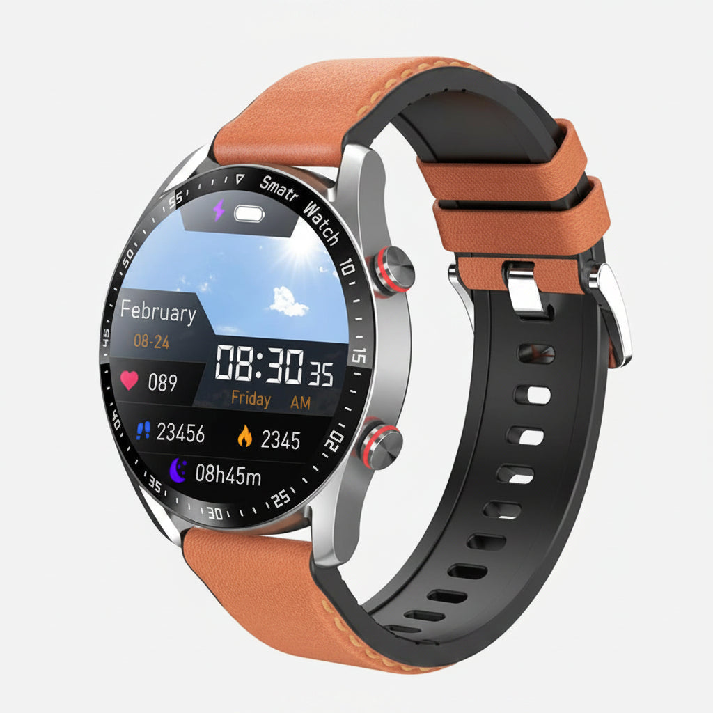 Smart Fitness Tracker Heart Rate Monitor 1.45-Inch Display
