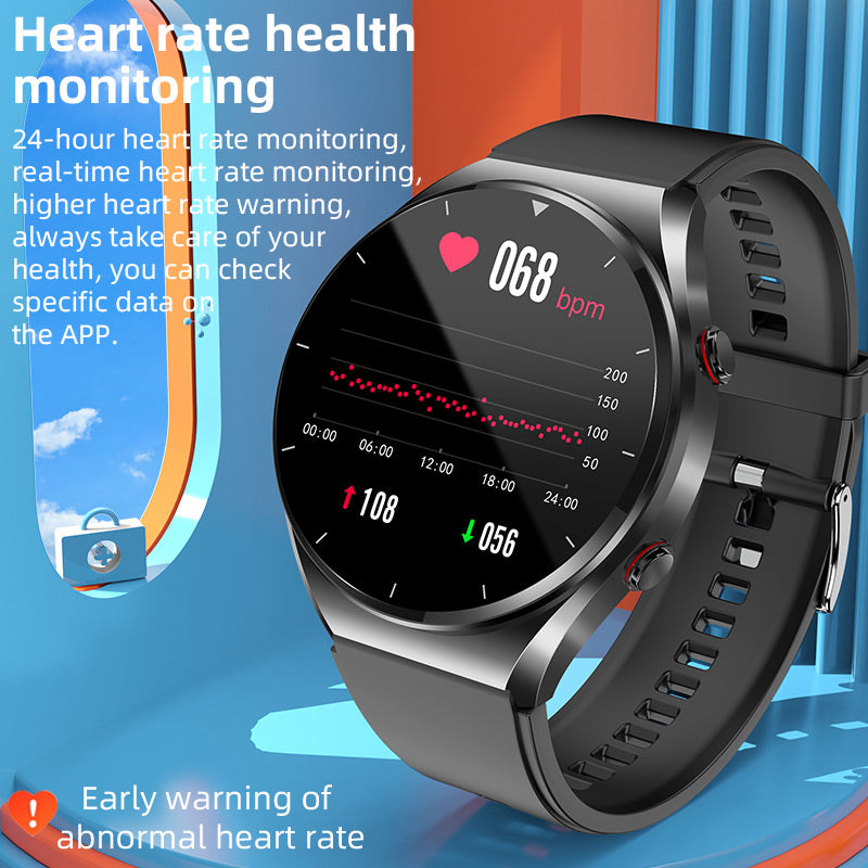 Smart Fitness Watch Heart Rate & Sleep Tracking Bluetooth