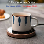 Smart Mug Warmer Tempered Glass Adjustable Temperature