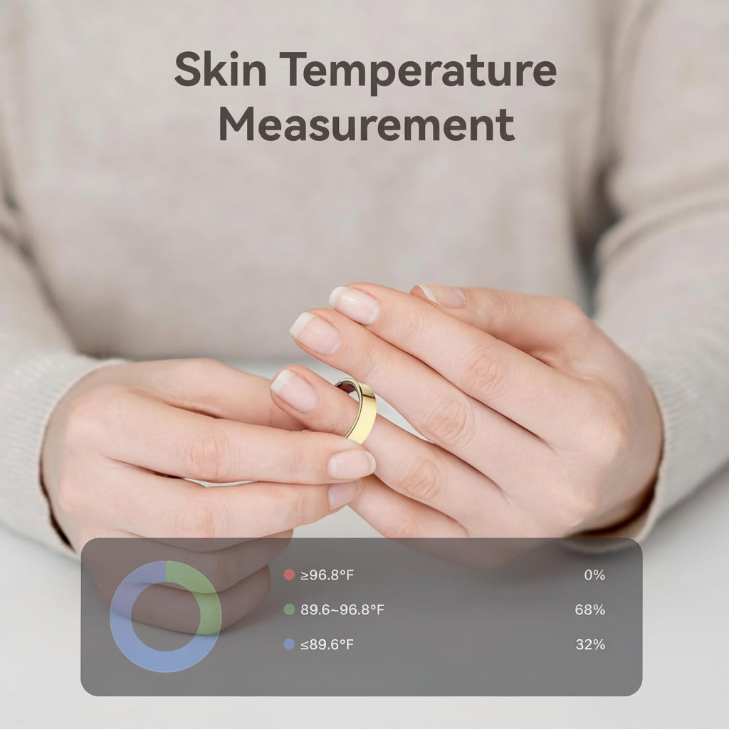 Smart Ring Heart Rate & Blood Oxygen Sleep Tracking