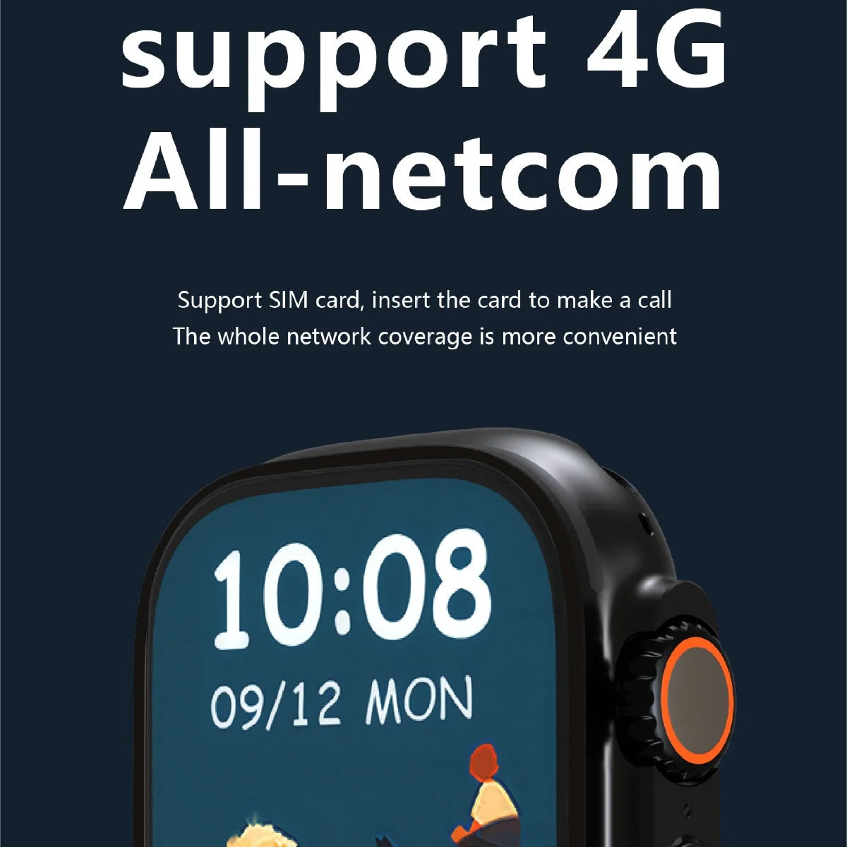 Smart Watch 2.04 Inch AMOLED 4G & NFC