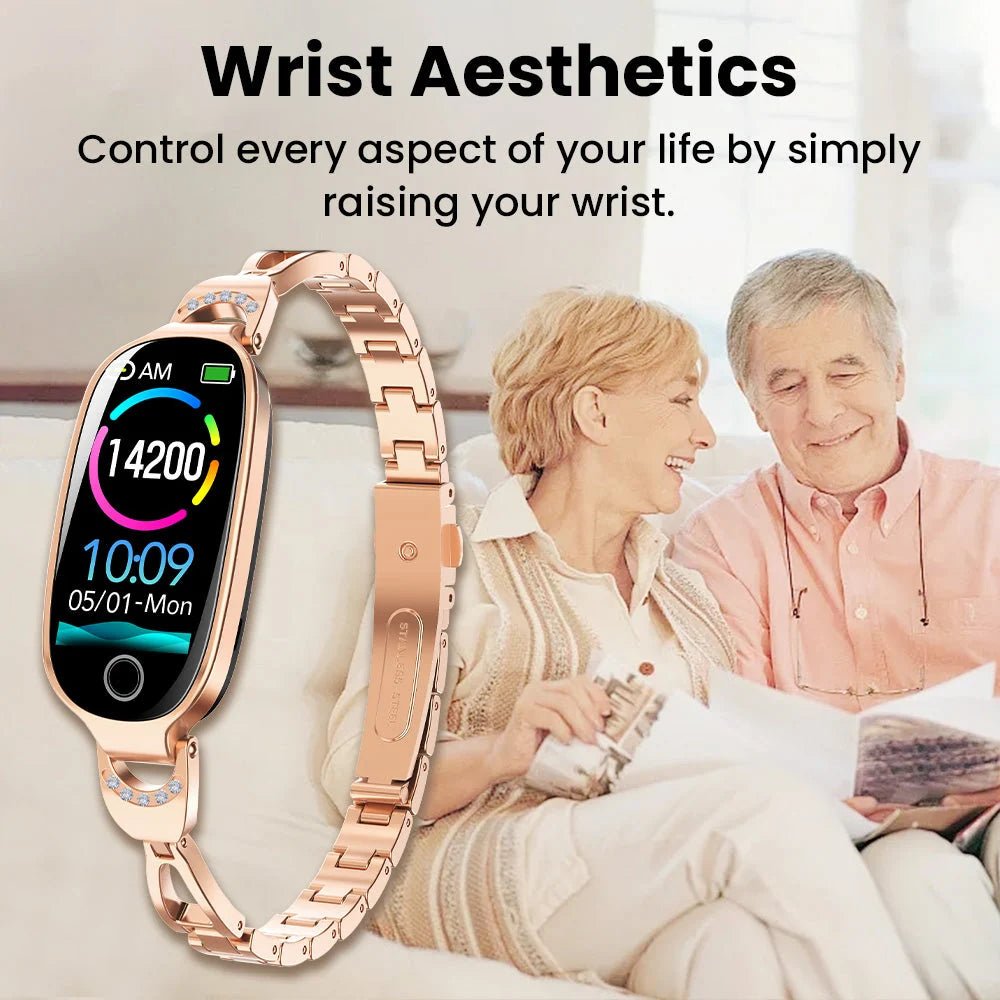 Smart Watch Blood Oxygen & Blood Pressure Diamond-Accent