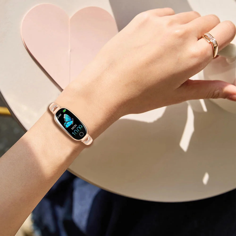 Smart Watch Blood Oxygen & Blood Pressure Diamond-Accent