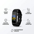 Smart Watch Blood Pressure & Heart Rate Monitor