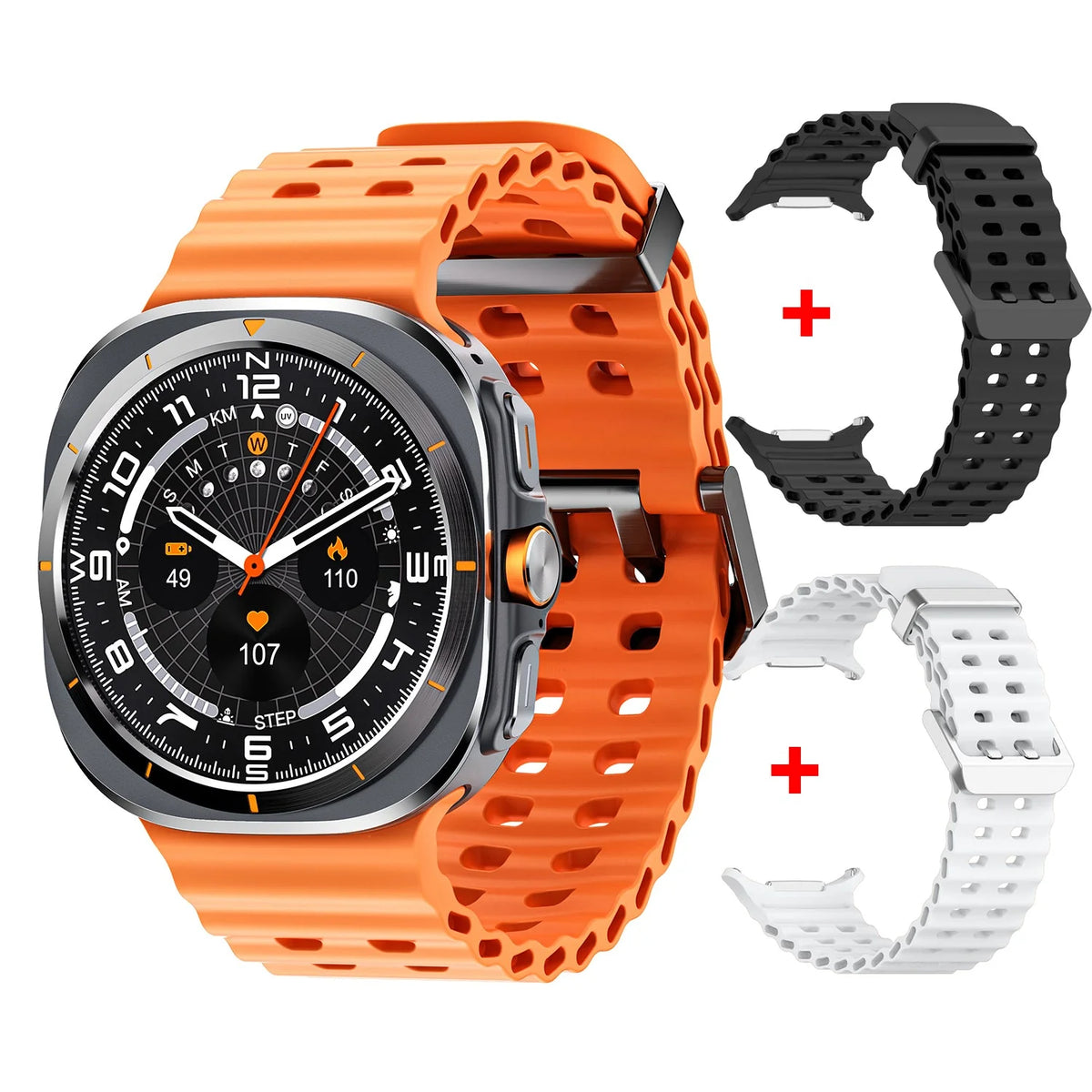 Smart Watch Built-In GPS 3ATM Water-Resistant Heart Monitor