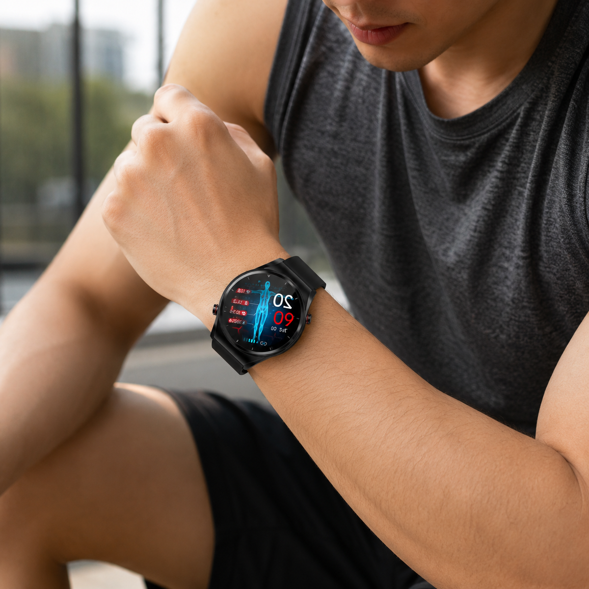 Smart Watch Heart Rate Monitor Full Color Touchscreen