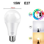 Smart WiFi LED Bulb Multicolor App & Voice Control