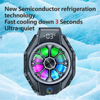 Smartphone Cooling Fan Clip-On Smart Temp Display