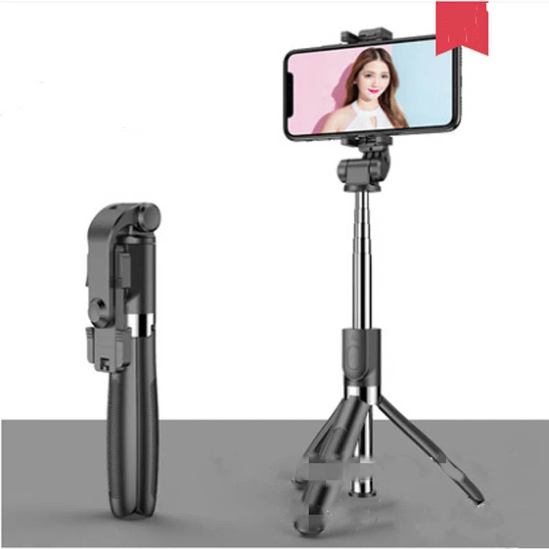 Smartphone Selfie Stick Tripod Telescopic Bluetooth Remote & Rechargeable