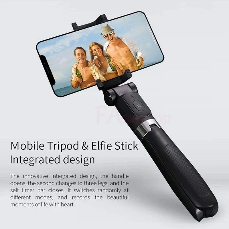 Smartphone Selfie Stick Tripod Telescopic Bluetooth Remote & Rechargeable
