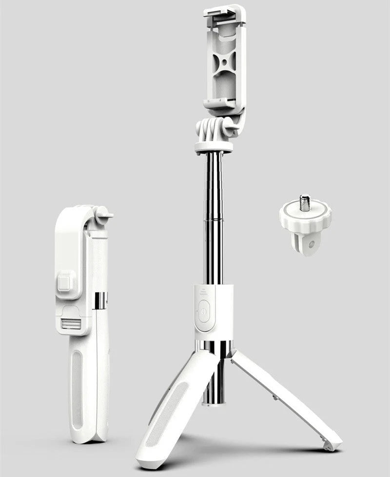 Smartphone Selfie Stick Tripod Telescopic Bluetooth Remote & Rechargeable