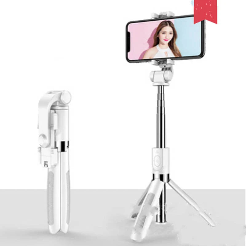 Smartphone Selfie Stick Tripod Telescopic Bluetooth Remote & Rechargeable