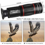 Smartphone Telescope Lens 18X Magnification Aluminum Body Adjustable Clip