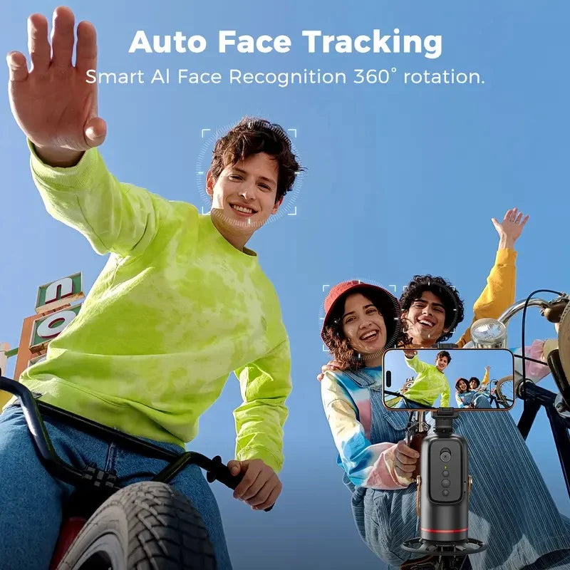 Smartphone Tripod Face Tracking & Gesture Control 360° Rotation