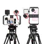 Smartphone Video Rig Ergonomic Handle Cold Shoe Mounts