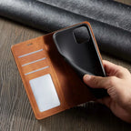 Smartphone Wallet Case Leather Magnetic Cardholder