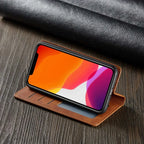 Smartphone Wallet Case Leather Magnetic Cardholder