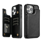 Smartphone Wallet Case PU Leather Card Slots & Magnetic Closure