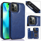 Smartphone Wallet Case PU Leather Card Slots & Magnetic Closure