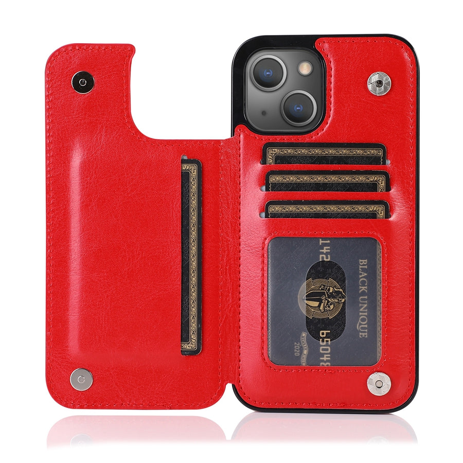 Smartphone Wallet Case PU Leather Card Slots & Magnetic Closure