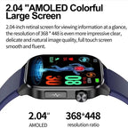 Smartwatch 2.04 Inch AMOLED Bluetooth Calling & SOS