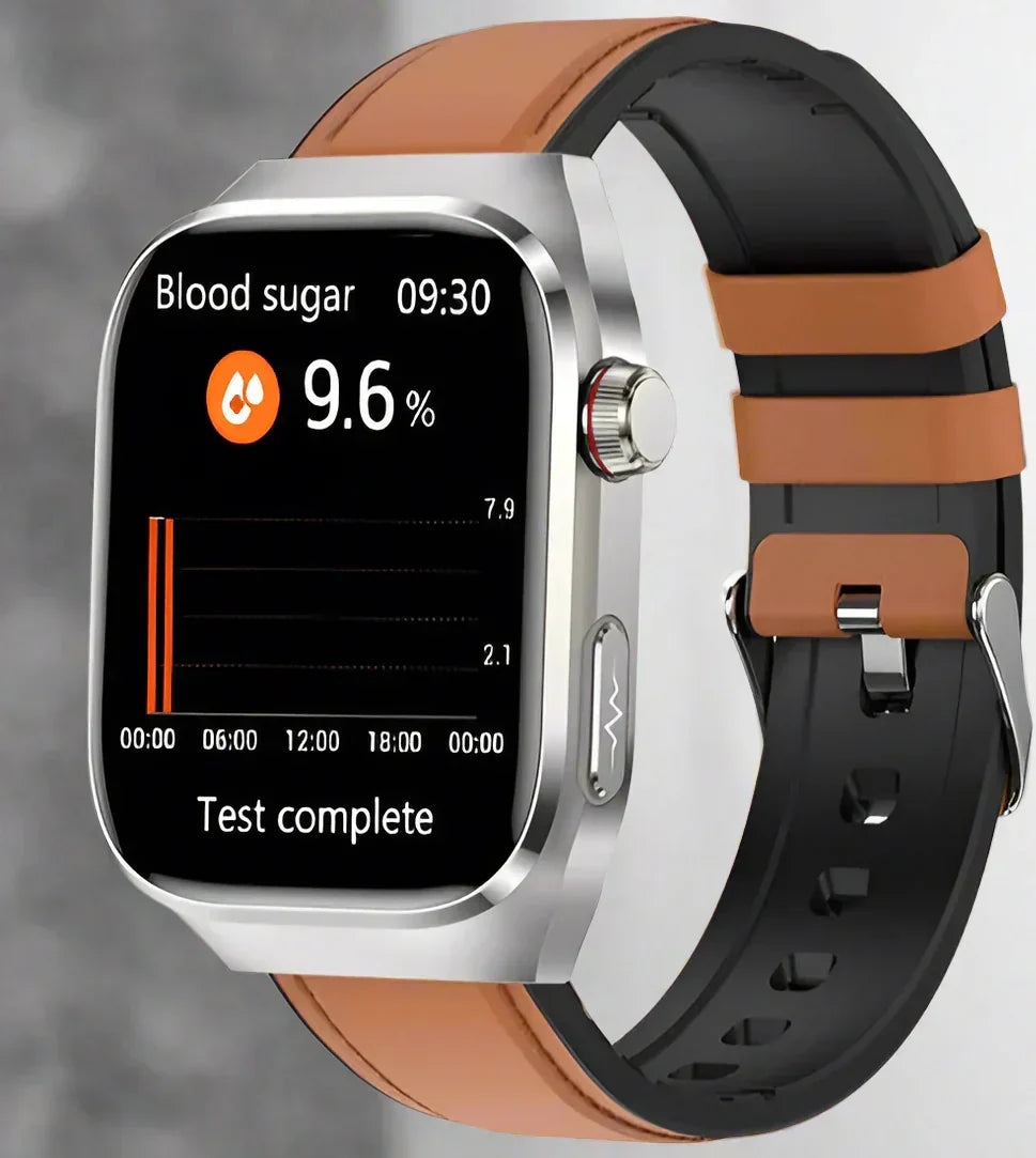 Smartwatch 2.04-Inch AMOLED ECG & Glucose Monitor 15-Day Battery